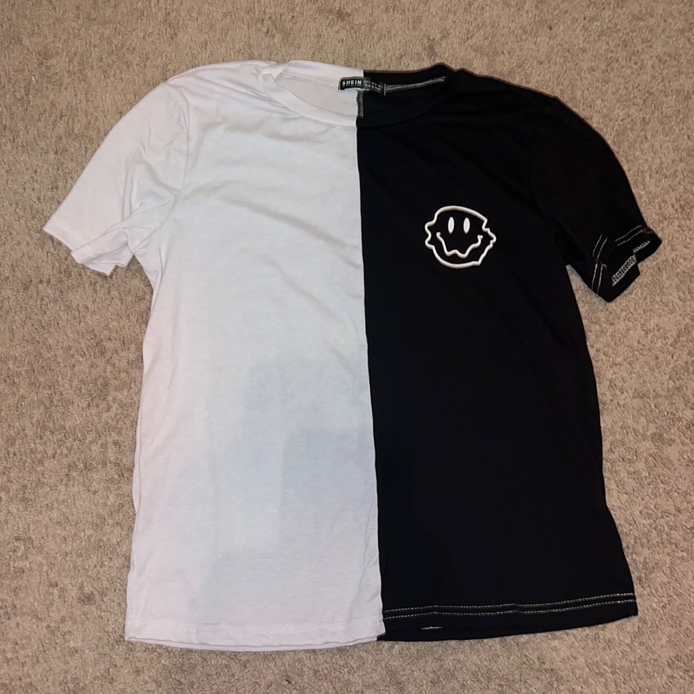 Half half shirt